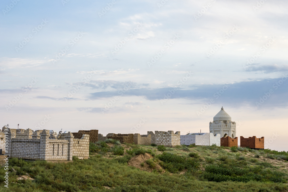 Muslim cemetery in Kazakhstan