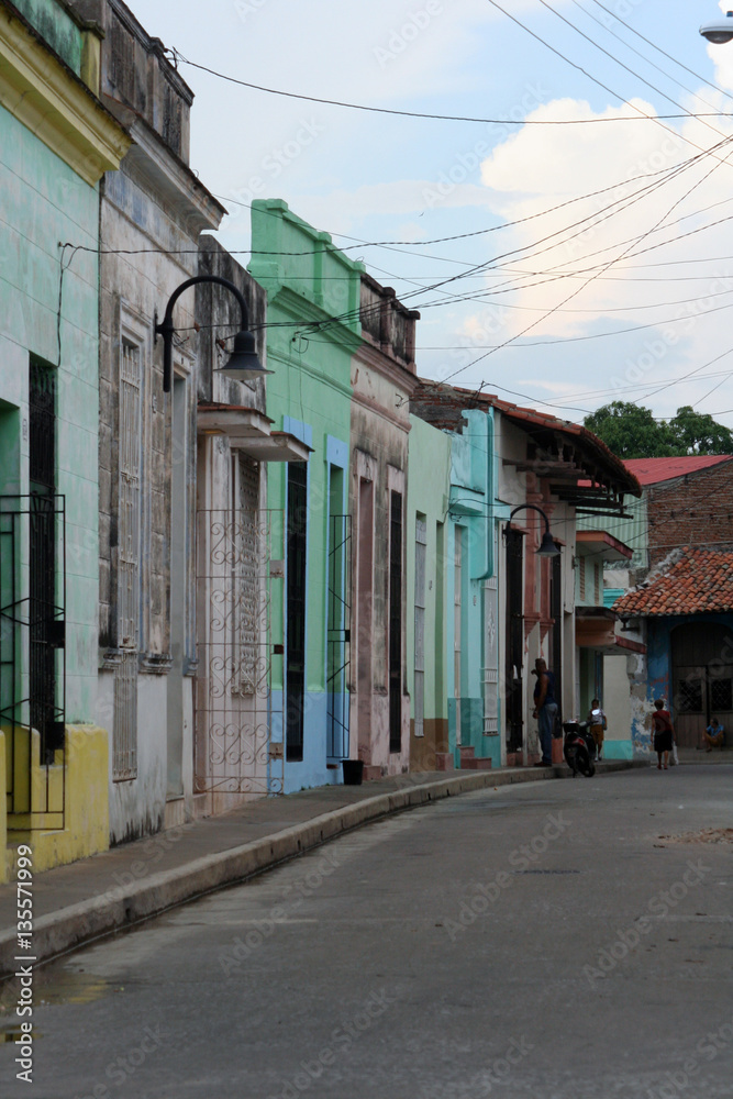 Colonial houses in Camaguye, Cuba