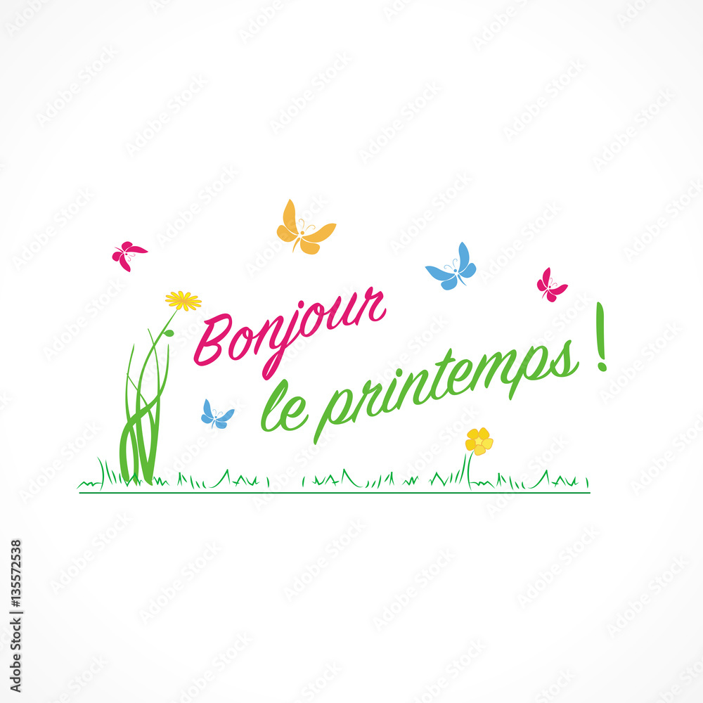Bonjour le printemps !
