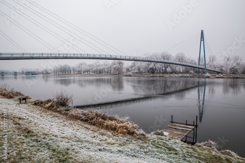 Bridge Above The Elbe River-Celakovice, Czech Rep.