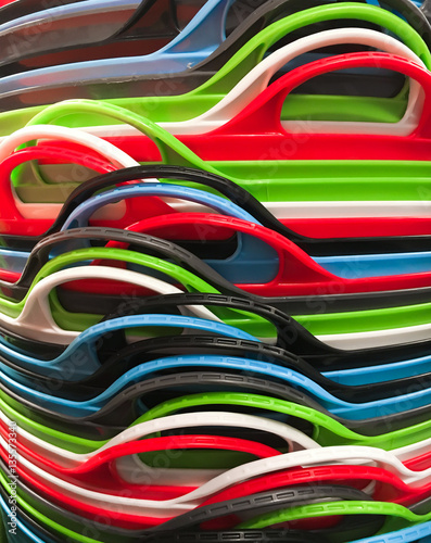 Wallpaper Mural Colourful plastic containers Torontodigital.ca