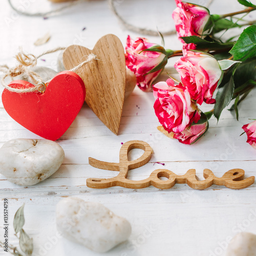 Message Love with the two h...