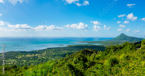 Jungle paradise on Mauritius panoramic