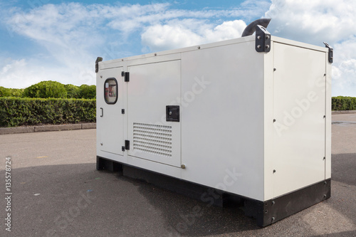 Mobile diesel generator for emergency electric power photo