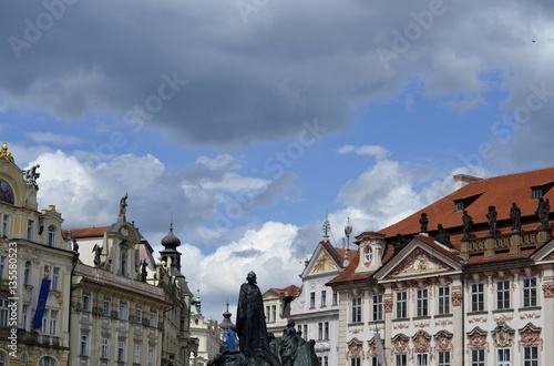 Architecture from Prague and cloudy sky © louizaphoto