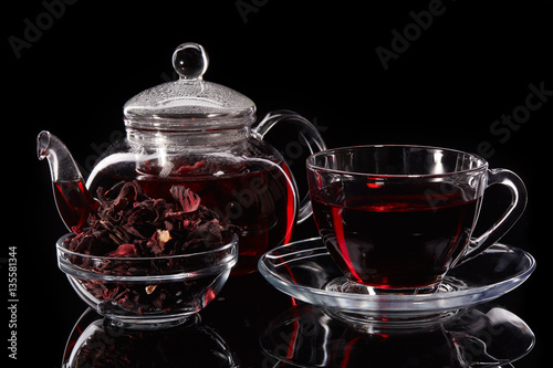 Hibiscus, herbal tea.