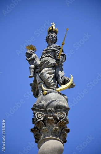 Architecture from Olomouc with blue sky