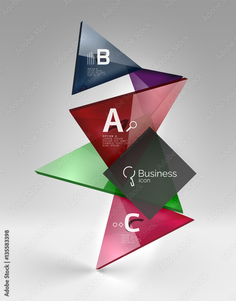 3d triangle modern composition 3d triangle modern composition
