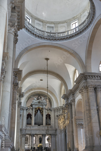 Church of San Giorgio Maggiore interior in Venice, Italy.