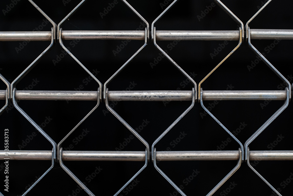 Fototapeta premium steel fence background
