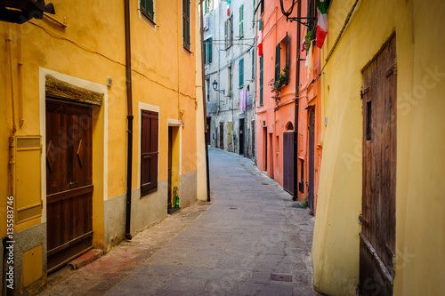 beautiful ancient streets of the Italian city