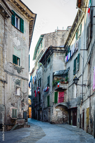 beautiful ancient streets of the Italian city © maximuscci
