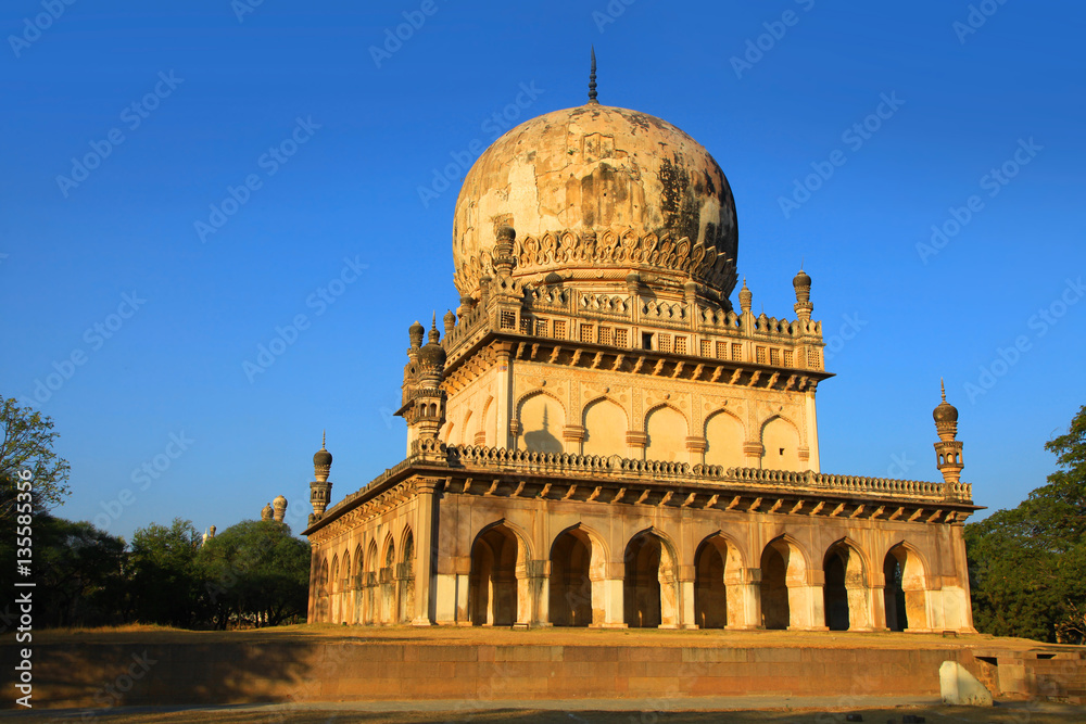 Historic Quli Qutbshahi tombs in Hyderabad, India