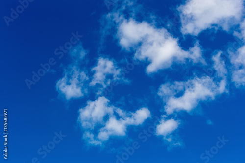 blue sky with cloud.