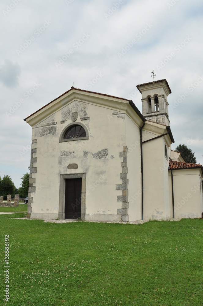 Naklejka premium The medieval castle of Cassacco - Friuli