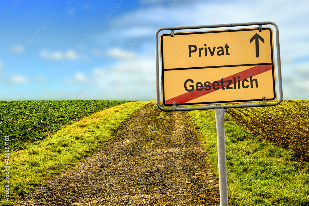 Obraz premium Schild 177 - Privat