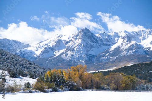 winter mountain range colorado