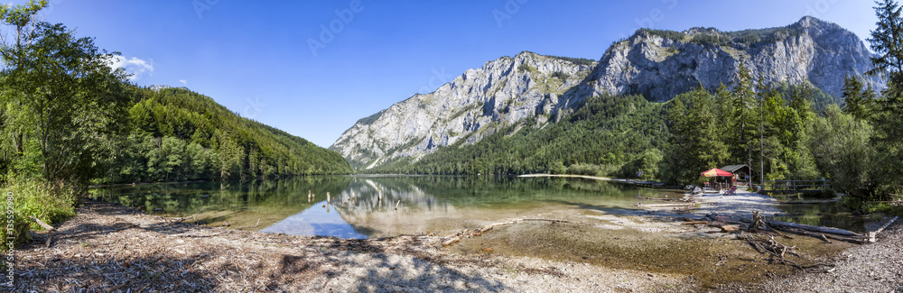 Lake Leopoldsteiner near Eisenerz in Styria, Austria