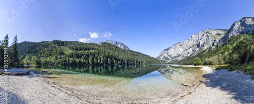 Lake Leopoldsteiner near Eisenerz in Styria, Austria photo