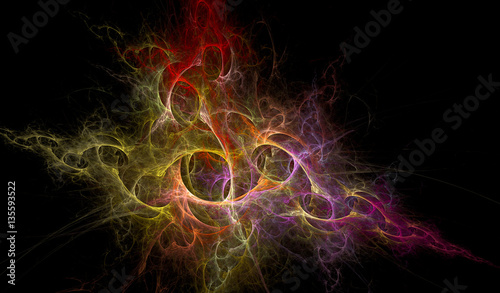 abstract multicolored fractal pattern