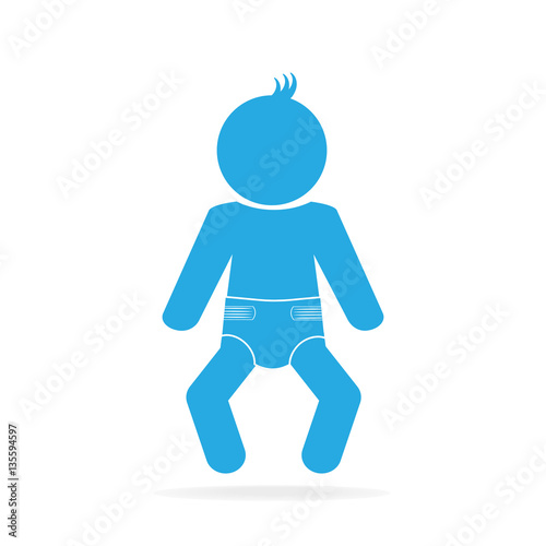 Baby and Diaper icon