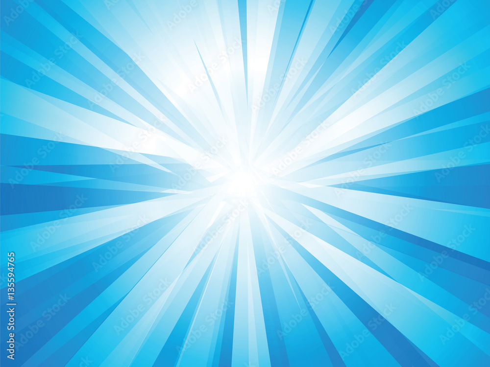 blue rays sun