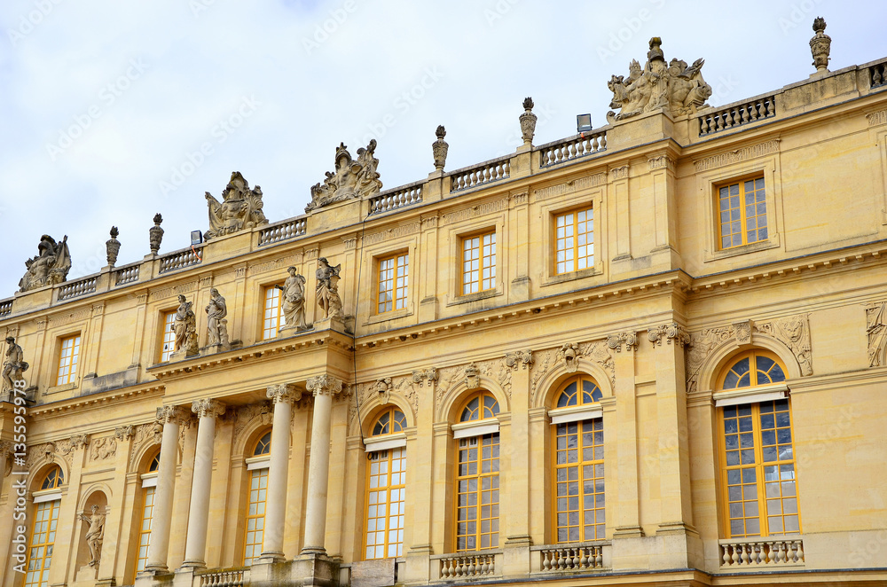 The Chateau de Versailles palace near Paris