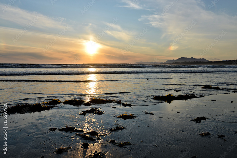 Fototapeta premium coucher de soleil sur le pacifique