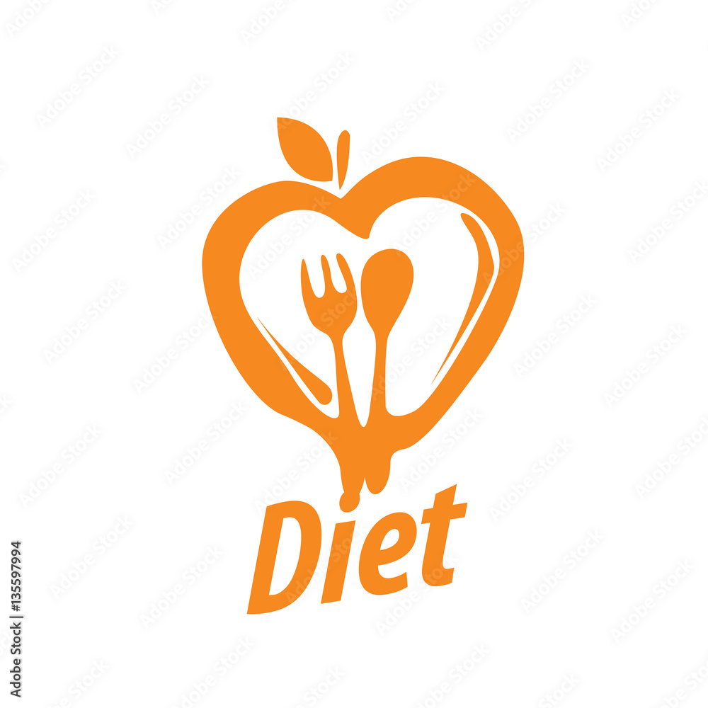 Obraz premium vector logo for diet