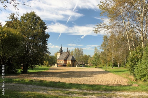 Obraz na płótnie Nowy Sącz -skansen w salonie