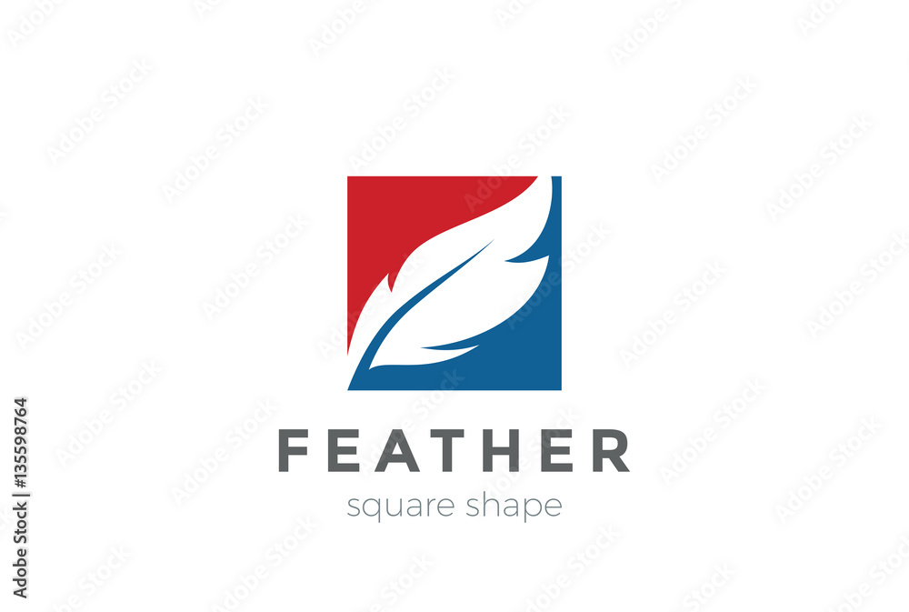 Pen Logo design Negative space. Law Legal Lawyer Writer icon Pen Logo design Negative space. Law Legal Lawyer Writer icon