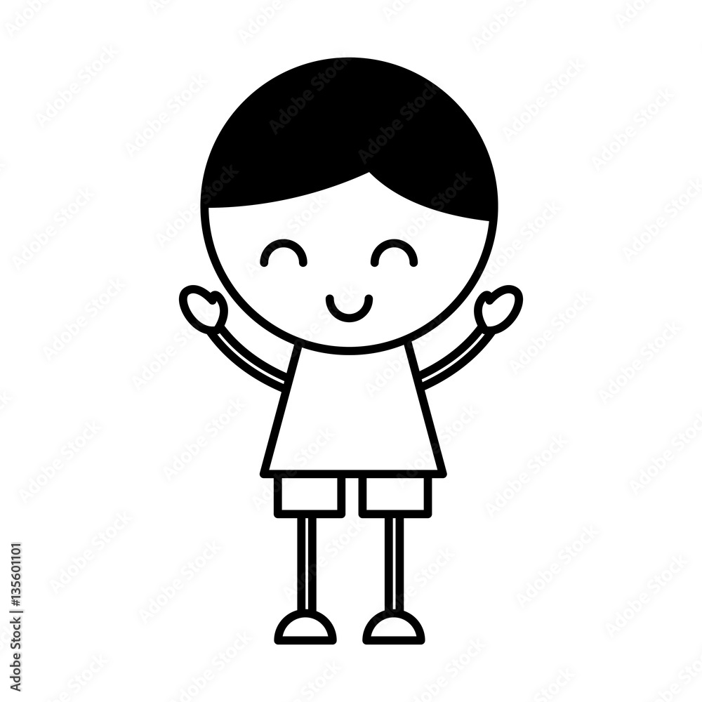 cute little boy character vector illustration design cute little boy character vector illustration design