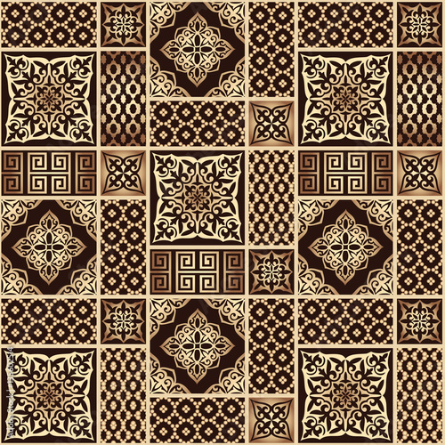 abstract seamless patchwork pattern