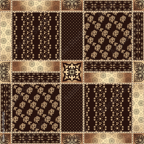 abstract seamless patchwork pattern