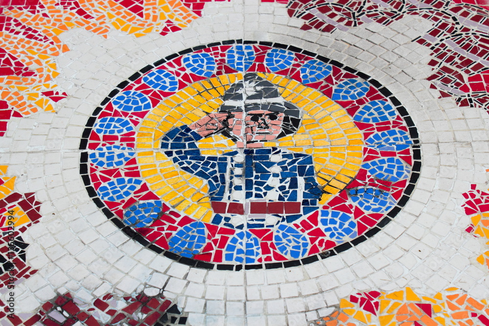 Glasgow, Bodenmosaik Glasgow, Bodenmosaik