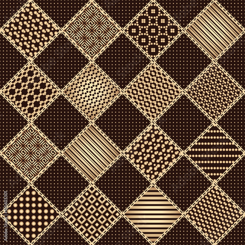 abstract seamless patchwork pattern