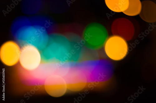 Wallpaper Mural Blurred image of colorful festive lights that can be used as bac Torontodigital.ca