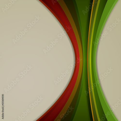 Abstract color vertical curvy stripes vector background.