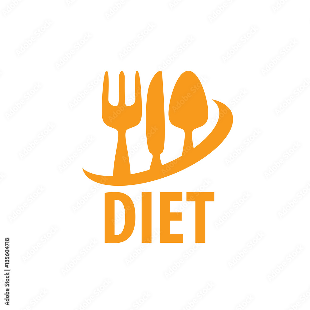 Obraz premium vector logo for diet