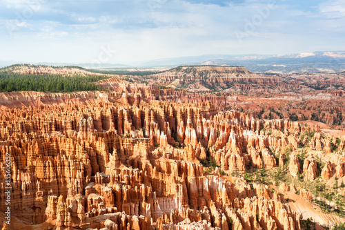 Sandstone mountains at Bryce Canyon National Park