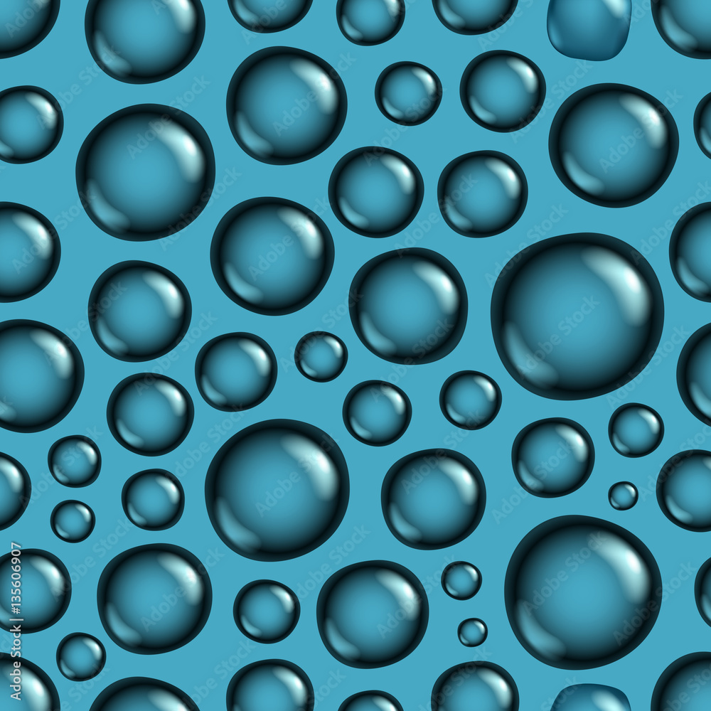 Shiny water drops seamless vector background Shiny water drops seamless vector background