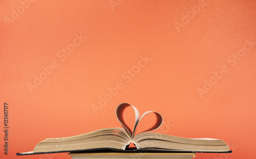 heart from book page