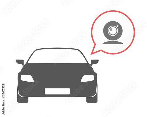 Isolated car with a web cam
