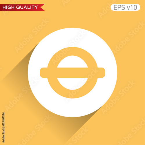 Clip icon. Button with clip icon. Modern vector.
