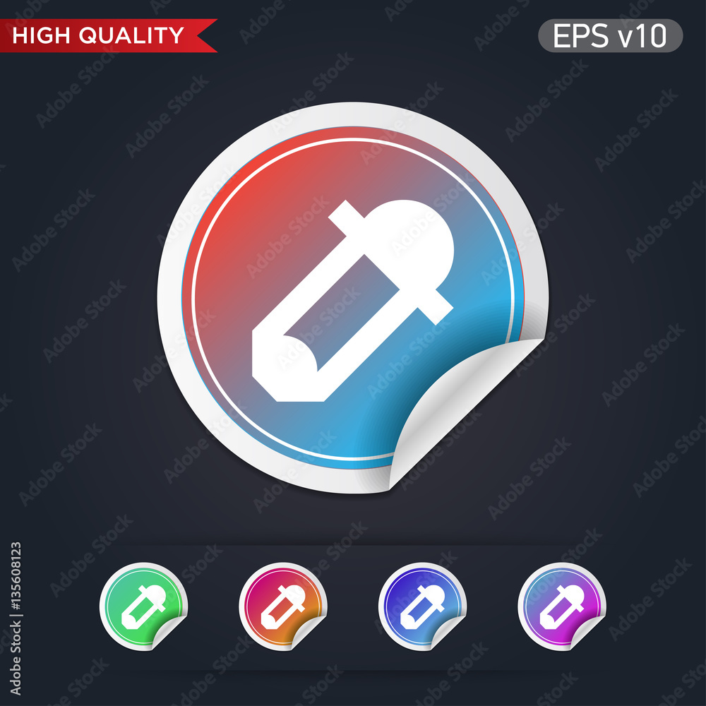 Clip icon. Button with clip icon. Modern vector. Clip icon. Button with clip icon. Modern vector.