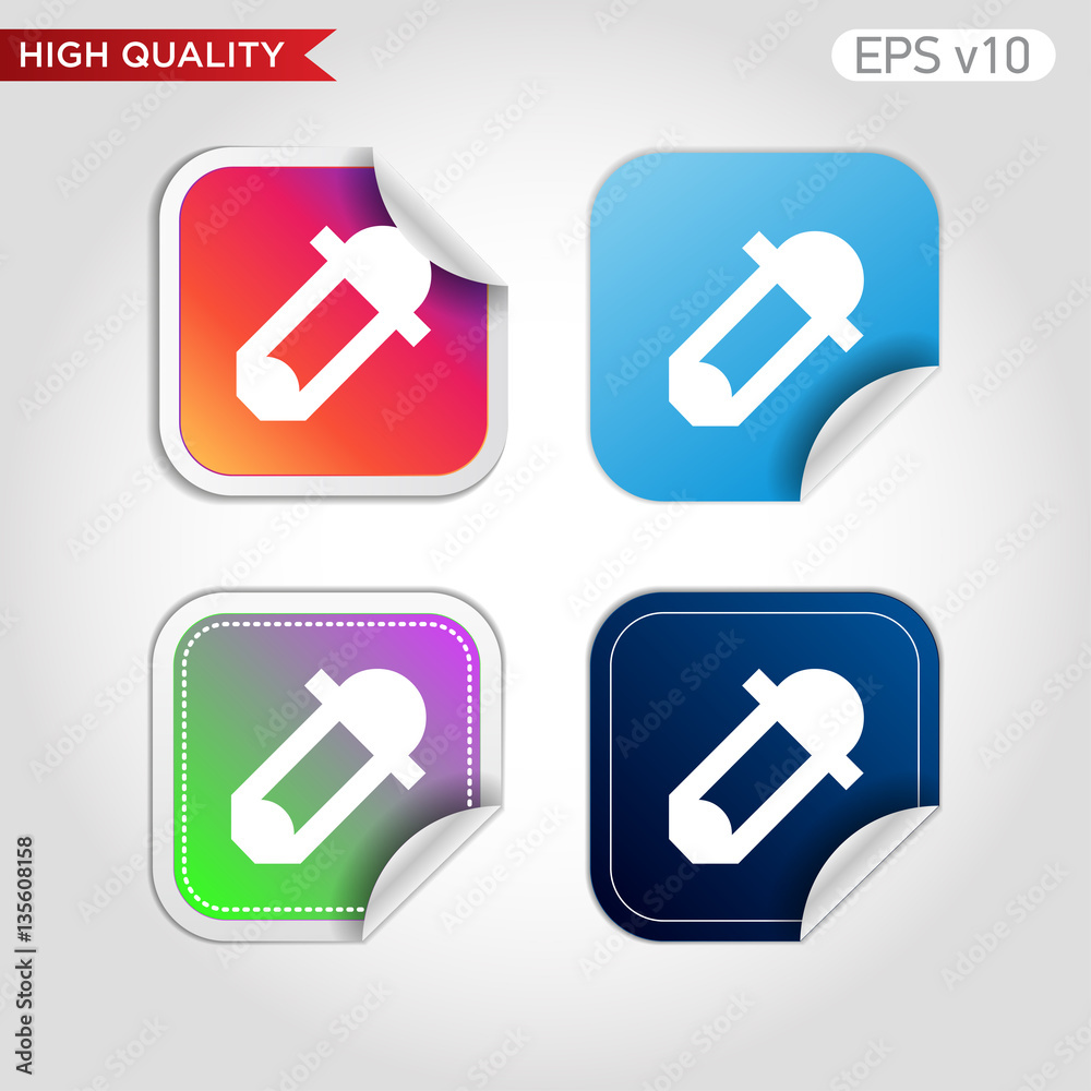 Picker icon. Button with picker icon. Modern vector. Picker icon. Button with picker icon. Modern vector.