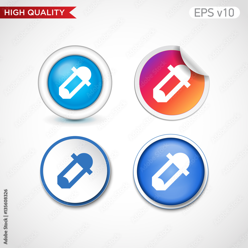 Picker icon. Button with picker icon. Modern vector. Picker icon. Button with picker icon. Modern vector.