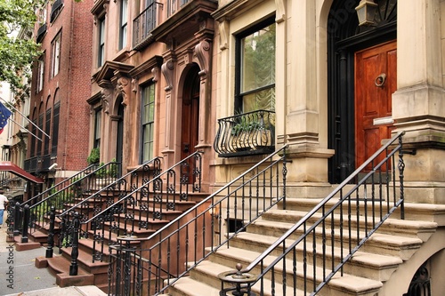 Εκτύπωση καμβά New York brownstone