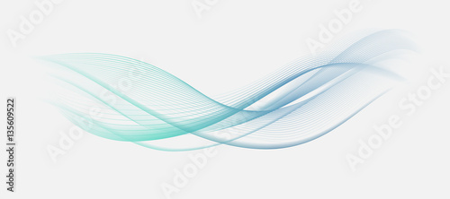 Banner with wavy lines, abstract background. 