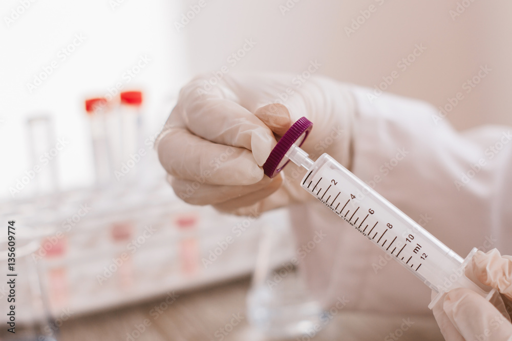 Scientist working in chemistry laboratory Scientist working in chemistry laboratory
